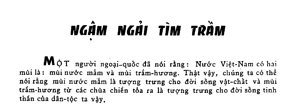 Trầm Hương và Kỳ Nam dưới ghi chép của Thái Văn Kiểm trong "Đất Việt Trời Nam".